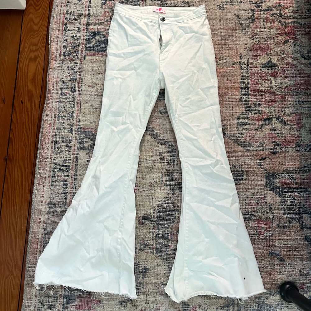 White Flared Jeans